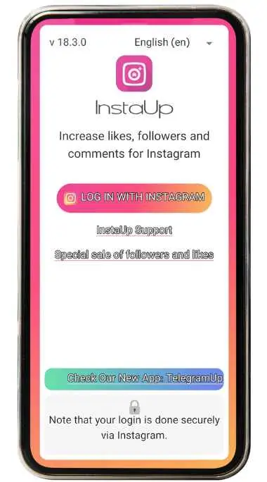 Download InstaUp APK on Android for Real Followers